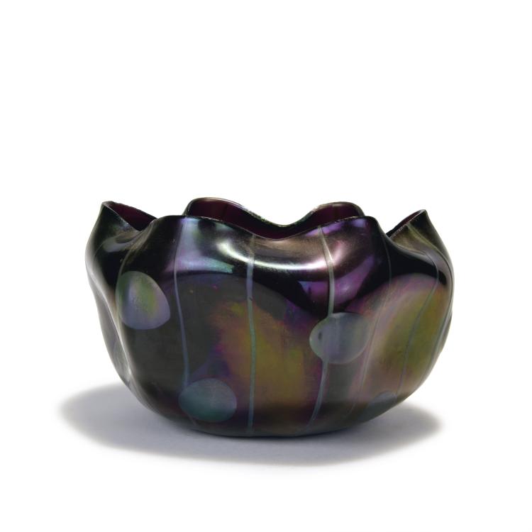 Hauptbild zu Objekt, Vase, um 1900, Koloman Moser, Loetz Wwe., Klosterm&uuml;hle, 134D 737