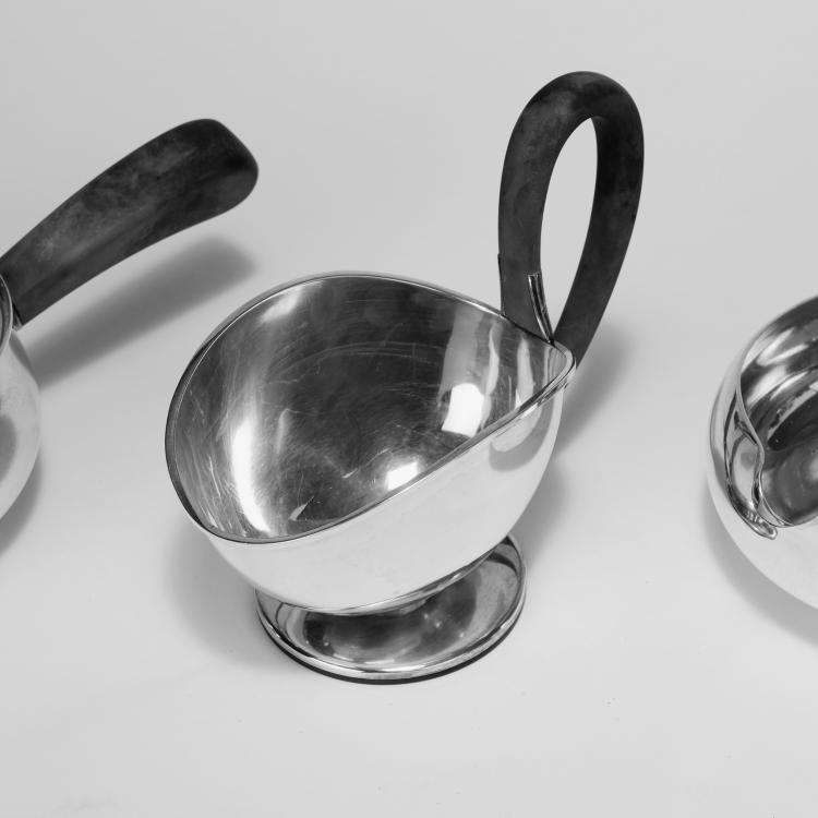 Bild 3 zu Objekt, Drei Saucieren und L&ouml;ffel, um 1935-50, Frantz Hingelberg, Hingelberg, Frantz Xaver, Aarhus, 134D 863