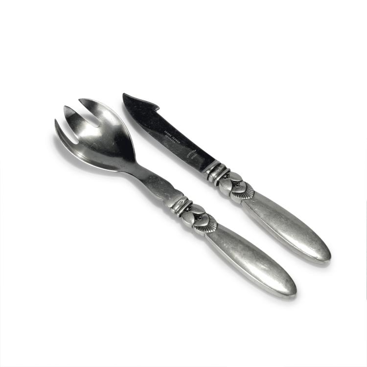 Hauptbild zu Objekt, Gabel und Messer 'Kaktus', 1930, Gundorph Albertus, Jensen, Georg, Kopenhagen, 134D 811