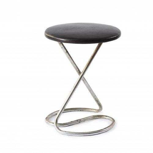 Tubular steel stool, 1940s 