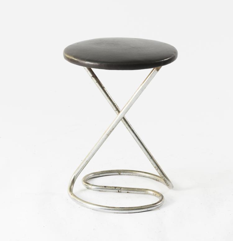 Bild 1 zu Objekt, Hocker, 1940er Jahre, Aalborg Staalm&oslash;bel, D&auml;nemark, 134D 873