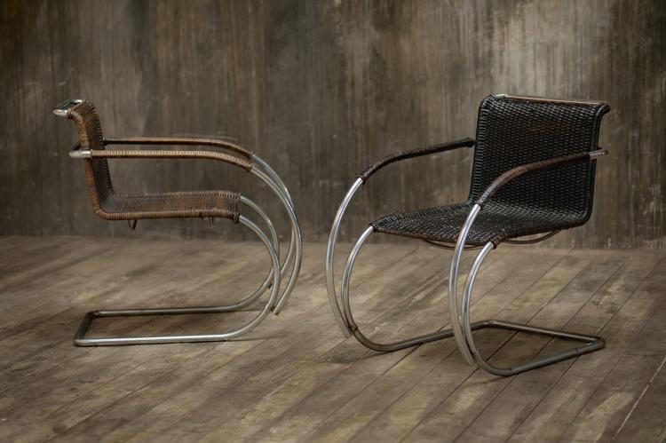 Hauptbild zu Objekt, Stahlrohrsessel 'MR 20', 1927, Ludwig Mies van der Rohe, Berliner Metallgewerbe; M&uuml;ller, Joseph, Berlin, 134D 793