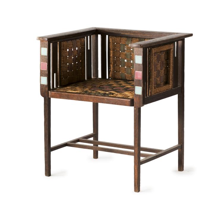 Hauptbild zu Objekt, Armlehnsessel 'Liberty', 1910er Jahre, &Ouml;sterreich (zugeschrieben), 134D 757