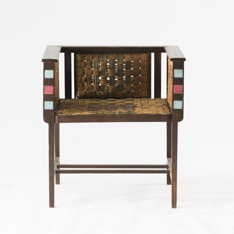 Bild 2 zu Objekt, Armlehnsessel 'Liberty', 1910er Jahre, &Ouml;sterreich (zugeschrieben), 134D 757