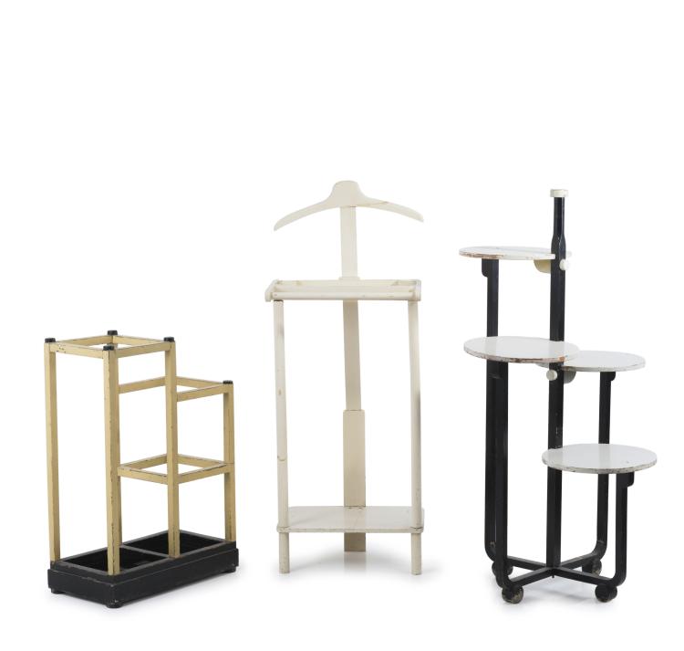 Hauptbild zu Objekt, Side table, dumb waiter and umbrella stand, c1928, Andr&eacute; Groult, 134D 808