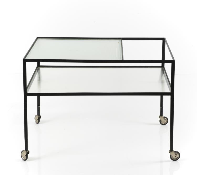 Bild 1 zu Objekt, Serving cart, 1956, Herbert Hirche, Holz&auml;pfel, Christian, KG, Ebhausen, 134D 898