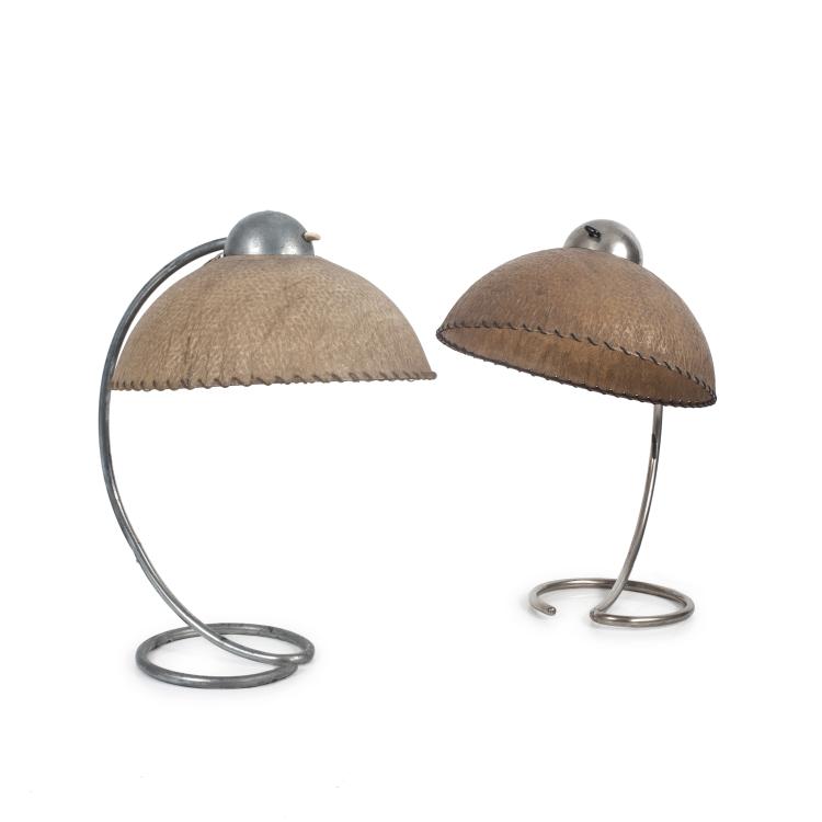 Hauptbild zu Objekt, Zwei Tischleuchten, 1930er Jahre, M&uuml;ller, Pitt, Vilich (zugeschrieben), 134D 847