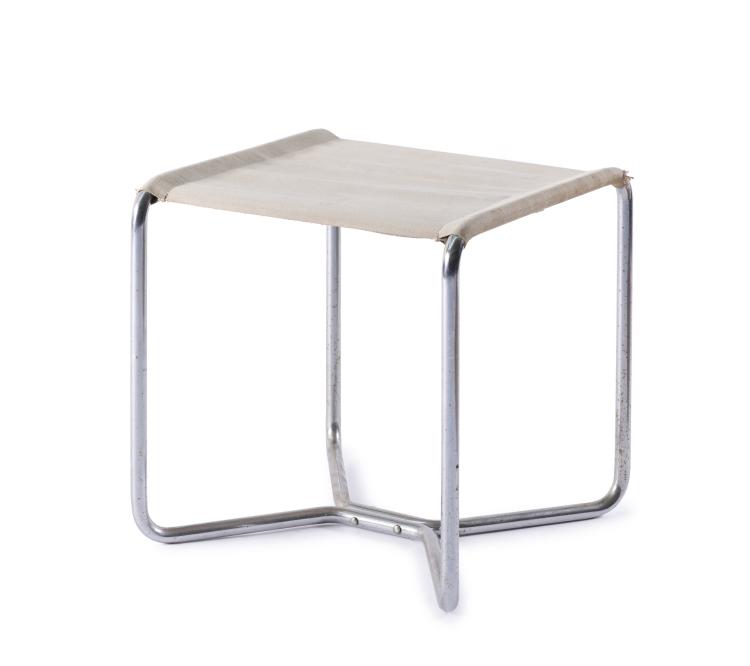 Hauptbild zu Objekt, Hocker 'B 8', 1927, Marcel Breuer, Standard M&ouml;bel, Berlin (zugeschrieben), 134D 797