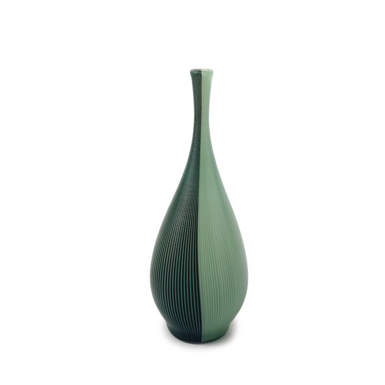 Hauptbild zu Objekt, Vase 'Tessuto battuto', um 1935, Carlo Scarpa, Venini & C., Murano, 134C 615