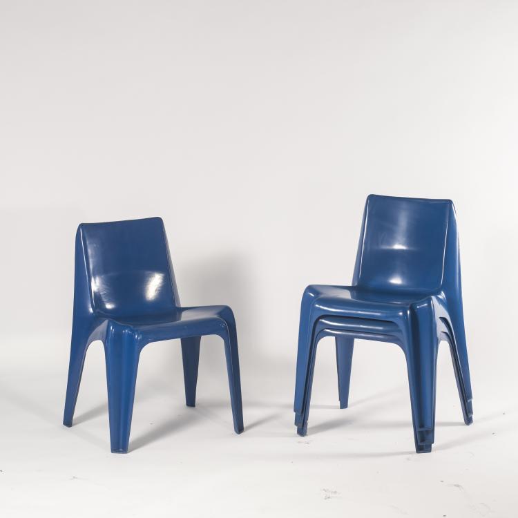 Bild 3 zu Objekt, Four 'BA 1171' stacking chairs, 1964, Helmut B&auml;tzner, Bofinger, 134B 468