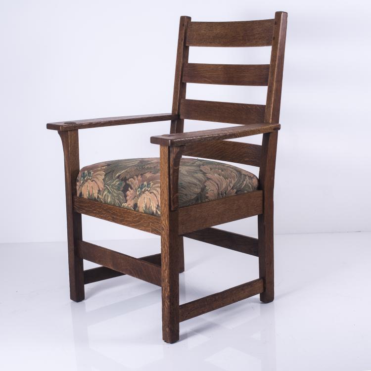 Bild 2 zu Objekt, 'Slatted Arm Chair', c1905, Gustav Stickley, Stickley, L. & J.G., Fayetteville, NY, 136A 9