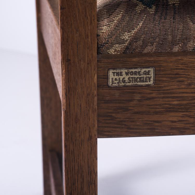 Bild 6 zu Objekt, 'Slatted Arm Chair', c1905, Gustav Stickley, Stickley, L. & J.G., Fayetteville, NY, 136A 9