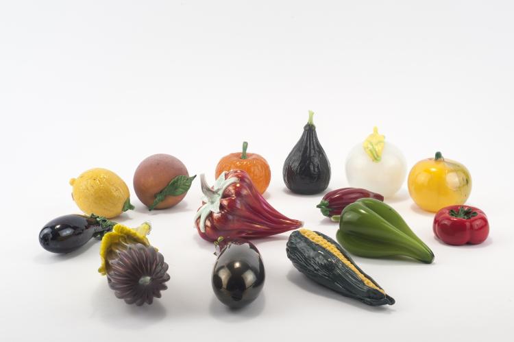 Bild 1 zu Objekt, Fr&uuml;chte, um 1928, Napoleone Martinuzzi, Venini & C., Murano (zugeschrieben), 134C 555