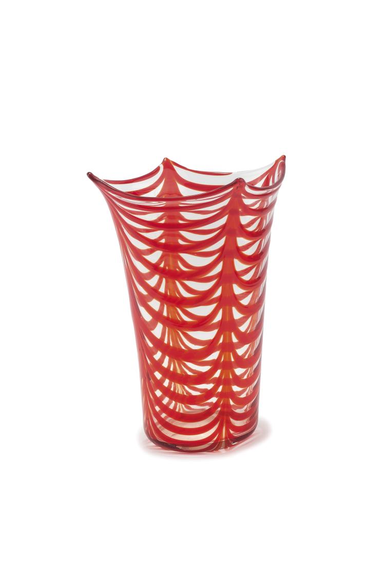 Hauptbild zu Objekt, 'Calla' vase, 1948, Tyra Lundgren, Venini & C., Murano, 134C 571