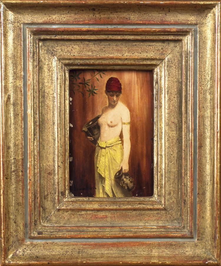 Hauptbild zu Objekt, 'Orientalische Wassertr&auml;gerin', um 1900, Max Nonnenbruch, 136B 9