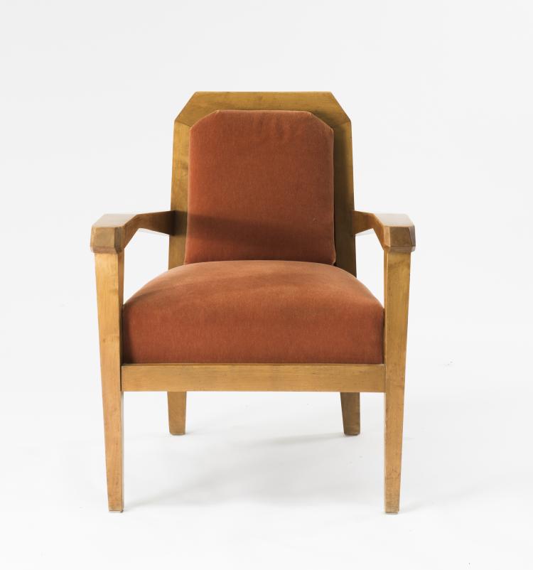 Hauptbild zu Objekt, Anthroposophic armchair, 1930s, Felix Kayser, Schiller-M&ouml;bel Stuttgart-Degerloch (zugeschrieben), 134B 503