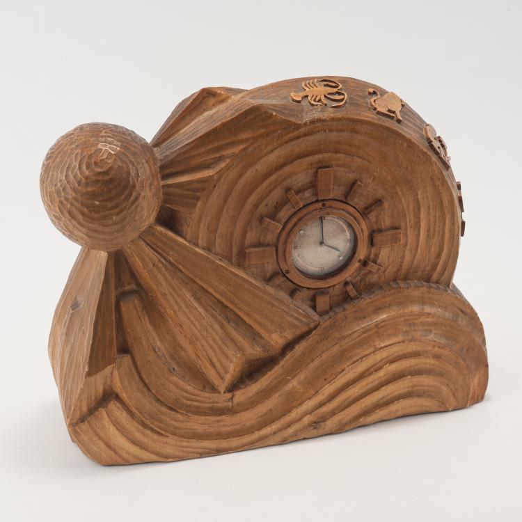 Bild 1 zu Objekt, Tischuhr im anthroposophischen Stil, 1920er Jahre, Rudolf Steiner, Steiner, Rudolf (nach), 134B 499