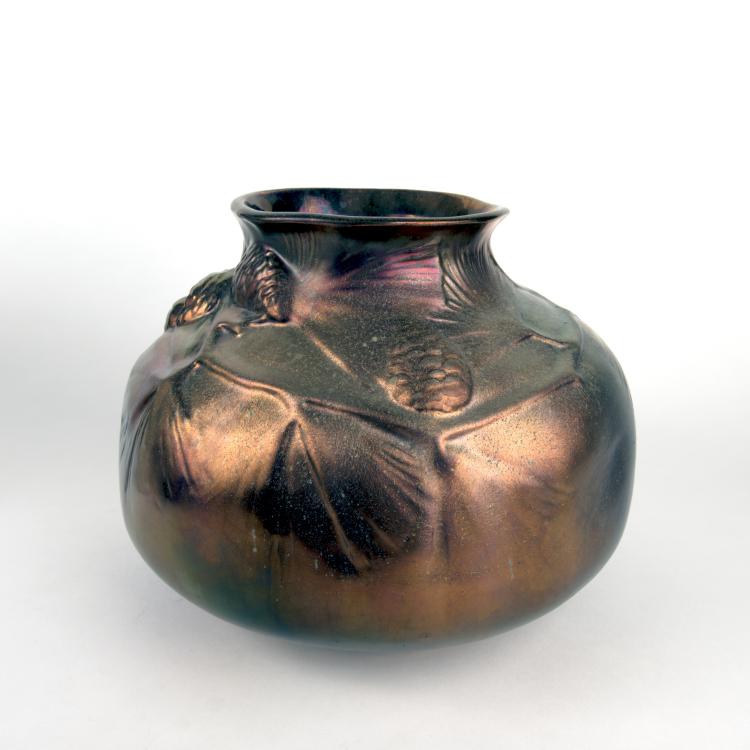 Bild 1 zu Objekt, Vase 'Maronnier', 1920er Jahre, Monti&egrave;res, C&eacute;ramique d'Art de, Amiens, 135 576