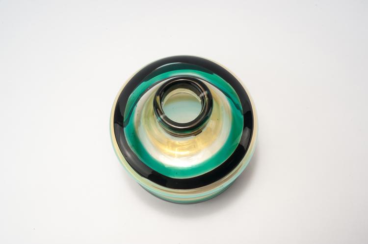 Bild 1 zu Objekt, Tischleuchte 'A fasce di colore', 1953, Fulvio Bianconi, Venini & C., Murano, 134C 587