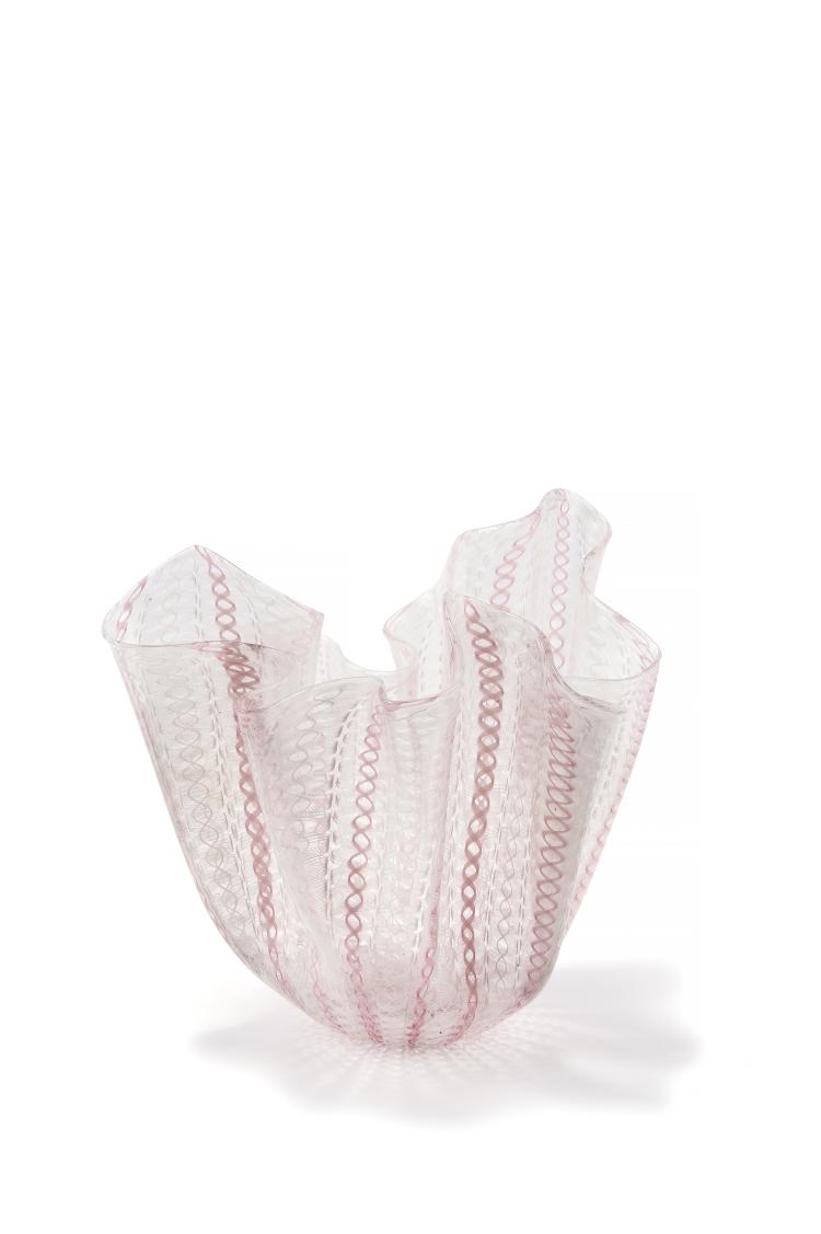 Hauptbild zu Objekt, 'Fazzoletto zanfirico' vase, 1949/50, Fulvio Bianconi, Venini & C., Murano, 134C 570