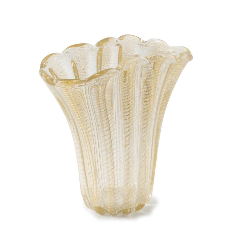 Hauptbild zu Objekt, Vase 'Cordonato oro', 1950, Ercole Barovier, Barovier & Toso, Murano, 134C 648