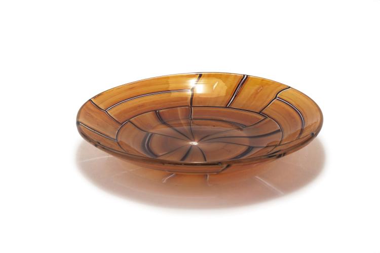 Hauptbild zu Objekt, Teller 'Tessere ambra', 1957, Ercole Barovier, Barovier & Toso, Murano, 134C 657