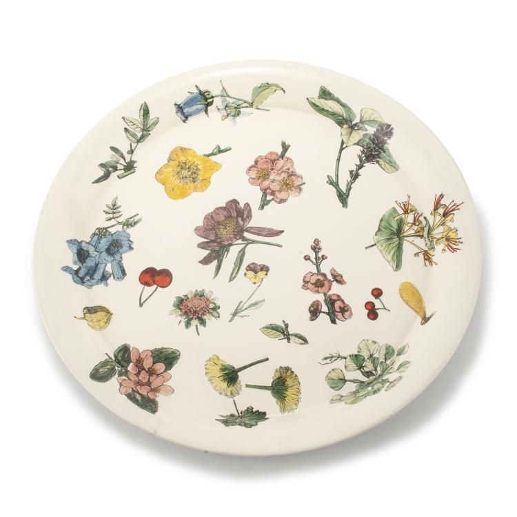 Hauptbild zu Objekt, 'Fiori et bacche sparse' tray, 1950/60s, Piero Fornasetti, Fornasetti, Mailand, 134A 197