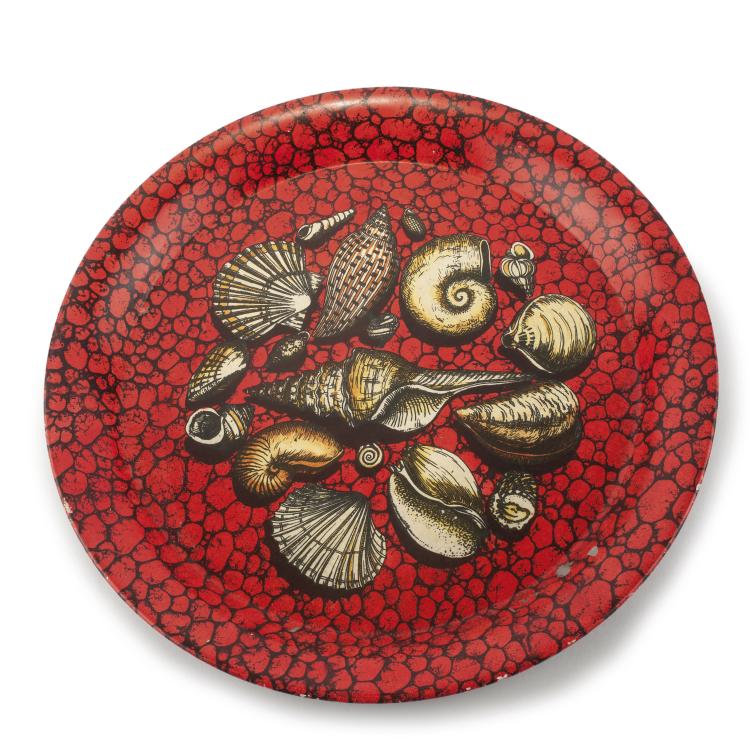 Hauptbild zu Objekt, 'Conchiglie su ciottoli' tray, 1950s, Piero Fornasetti, Fornasetti, Mailand, 134A 203