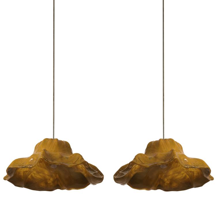 Hauptbild zu Objekt, Two 'Ninfee' ceiling lights, 1964, Toni Zuccheri, Venini & C., Murano, 134A 147