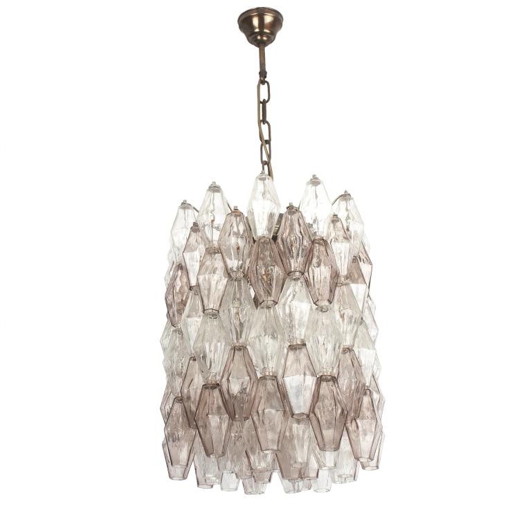 Hauptbild zu Objekt, 'Poliedrica' ceiling light, c1958, Paolo Venini, Venini & C., Murano, 134A 107