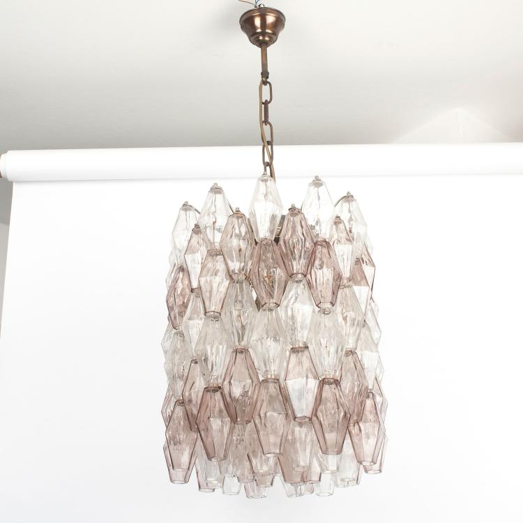 Bild 1 zu Objekt, 'Poliedrica' ceiling light, c1958, Paolo Venini, Venini & C., Murano, 134A 107