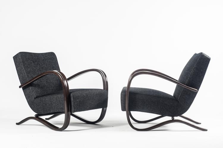 Bild 2 zu Objekt, Two 'H 269' easy chairs, 1930/40s, Jindřich Halabala, Thonet, Tschechoslowakei., 134B 270