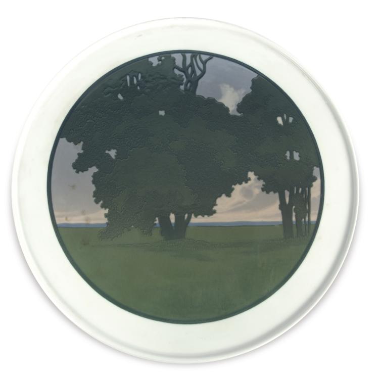 Hauptbild zu Objekt, Wandteller, 1909, Franz T&uuml;rcke, Berlin, KPM, 135 534