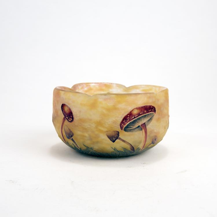 Bild 1 zu Objekt, 'Champignons' bowl, 1907, Henri Berg&eacute;, Daum Fr&egrave;res, Nancy, 135 53