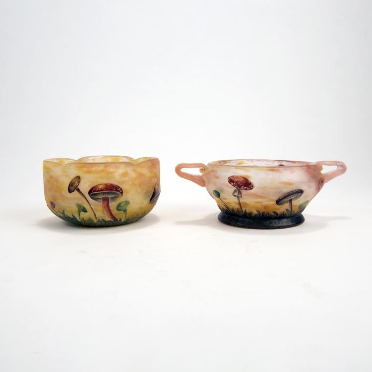 Bild 3 zu Objekt, 'Champignons' bowl, 1907, Henri Berg&eacute;, Daum Fr&egrave;res, Nancy, 135 53