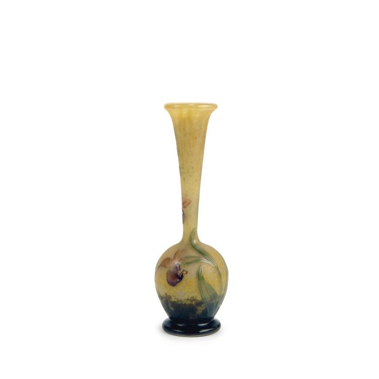 Hauptbild zu Objekt, 'Orchis et mouche' vase, 1906, Henri Berg&eacute;, Daum Fr&egrave;res, Nancy, 135 44