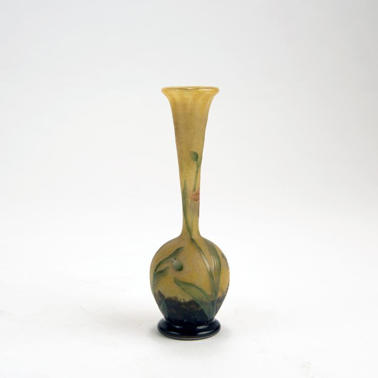 Bild 1 zu Objekt, 'Orchis et mouche' vase, 1906, Henri Berg&eacute;, Daum Fr&egrave;res, Nancy, 135 44