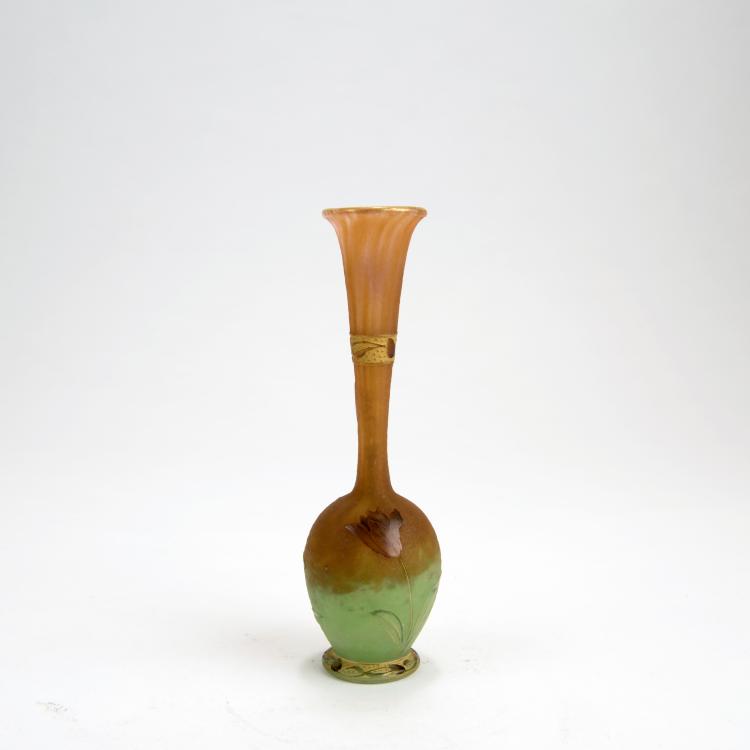 Bild 1 zu Objekt, 'Tulipes' vase, c1901, Henri Berg&eacute;, Daum Fr&egrave;res, Nancy, 135 29