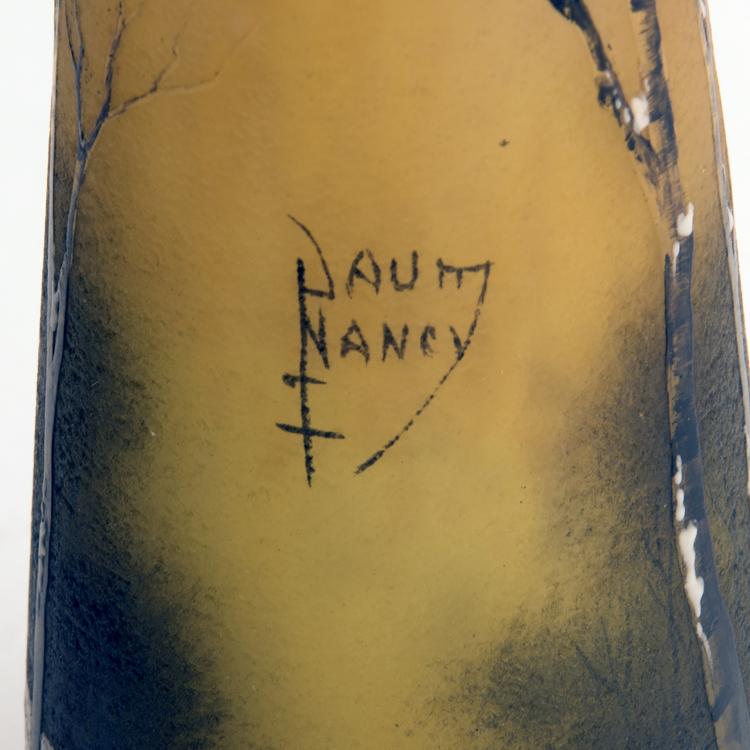 Bild 2 zu Objekt, 'Cr&eacute;puscule sous la neige' or 'Arbres en hiver' vase, c1906, Daum Fr&egrave;res, Nancy, 135 47
