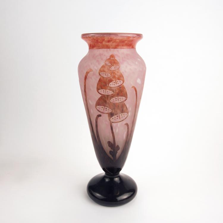Bild 1 zu Objekt, 'Digitales' vase, 1924-27, Schneider, Epinay-sur-Seine, 135 230