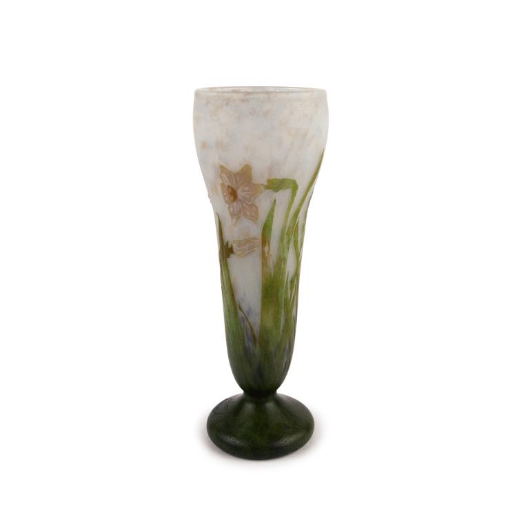 Hauptbild zu Objekt, Vase 'Narcisses', um 1910, Daum Fr&egrave;res, Nancy, 135 70