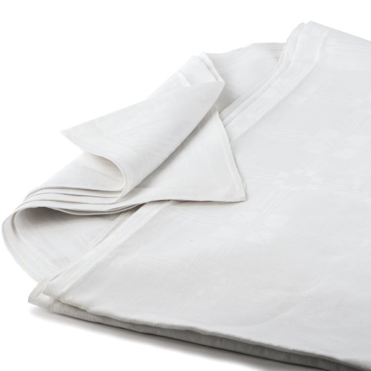 Hauptbild zu Objekt, Table cloth, c1904, Peter Behrens, Fr&auml;nkel, S., Neustadt (zugeschrieben), 135 643