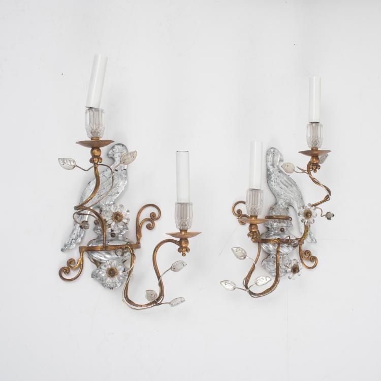 Bild 1 zu Objekt, Pair of 'Parrots' brackets, c1928, Bagu&egrave;s, Paris, 135 395