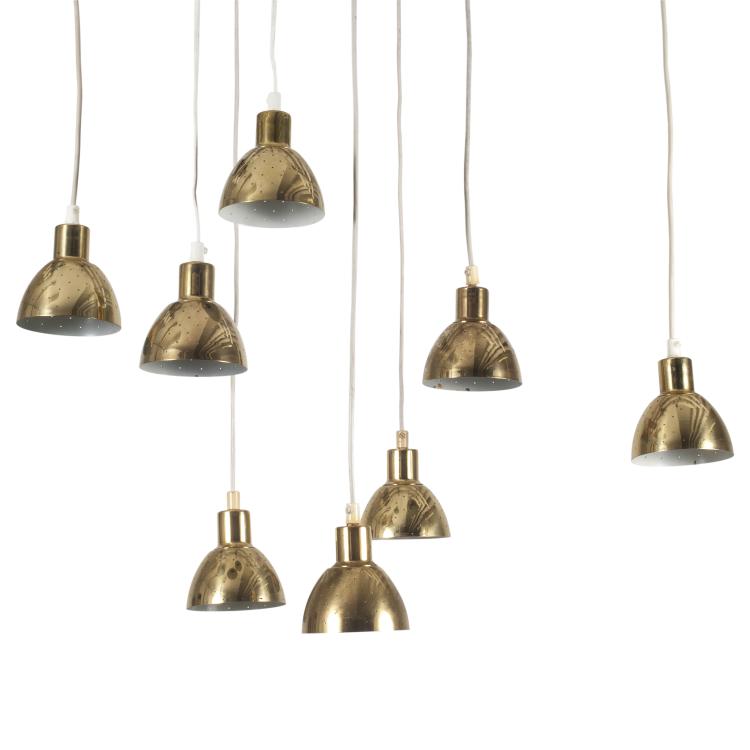 Hauptbild zu Objekt, Acht Deckenleuchten 'F&ouml;nsterlampa', um 1960, Hans-Agne Jakobsson, Jakobsson, Hans-Agne, Markaryd, 134B 454