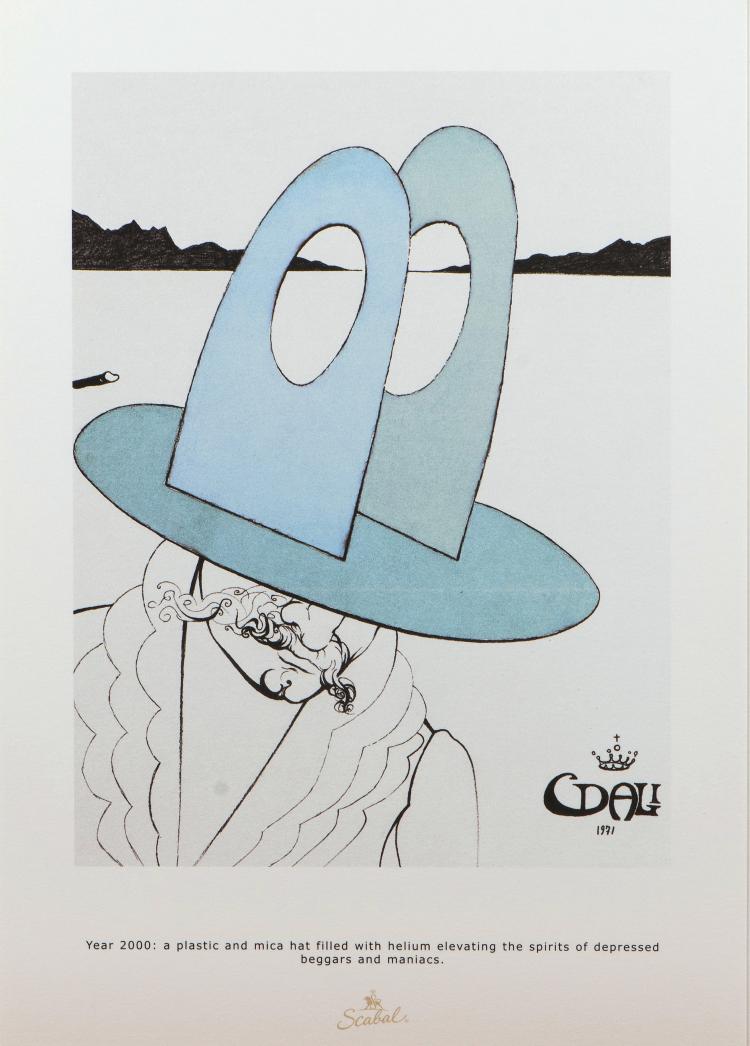 Hauptbild zu Objekt, 'A maximum of 4 cravates worn by anaemic nympholeptic high school kids of the future', 1971, Salvador Dal&iacute;, 'A maximum of 4 cravates worn by anaemic nympholeptic high scholl kids of the future', 1971, 136B 52