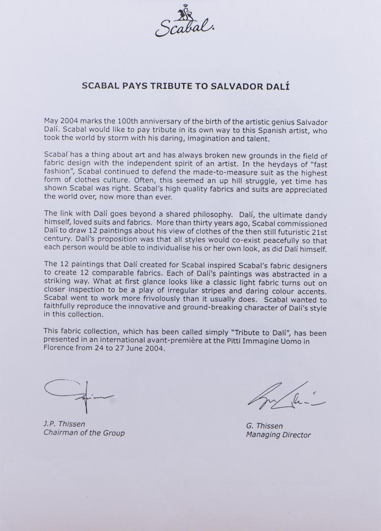 Bild 3 zu Objekt, 'A maximum of 4 cravates worn by anaemic nympholeptic high school kids of the future', 1971, Salvador Dal&iacute;, 'A maximum of 4 cravates worn by anaemic nympholeptic high scholl kids of the future', 1971, 136B 52