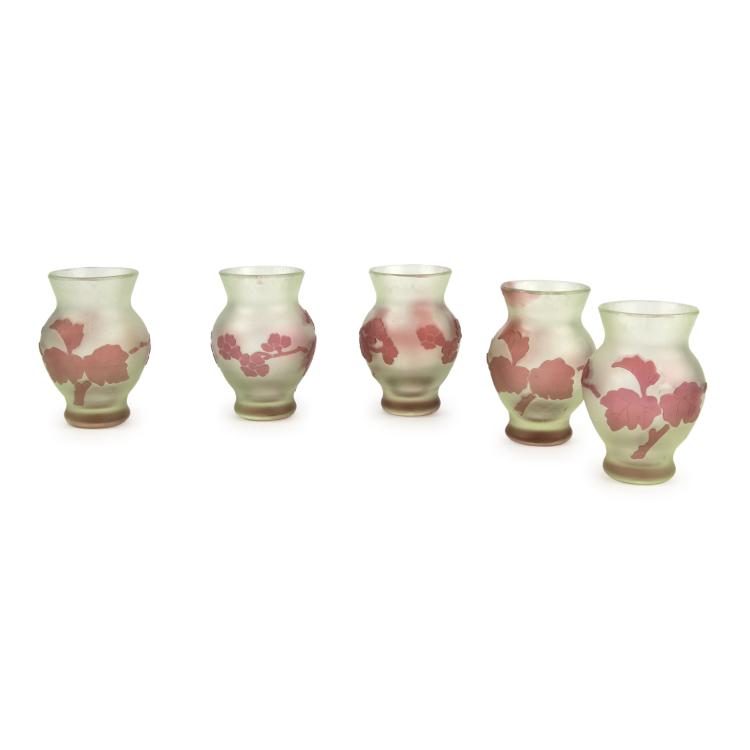 Hauptbild zu Objekt, Five vases, c1905, Heckert, Fritz, Petersdorf, 135 308