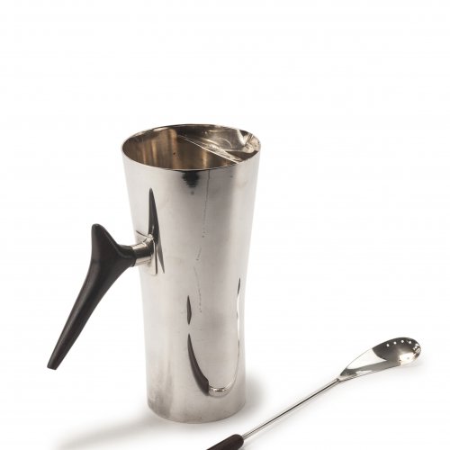 Cocktail jug with spoon, c1960