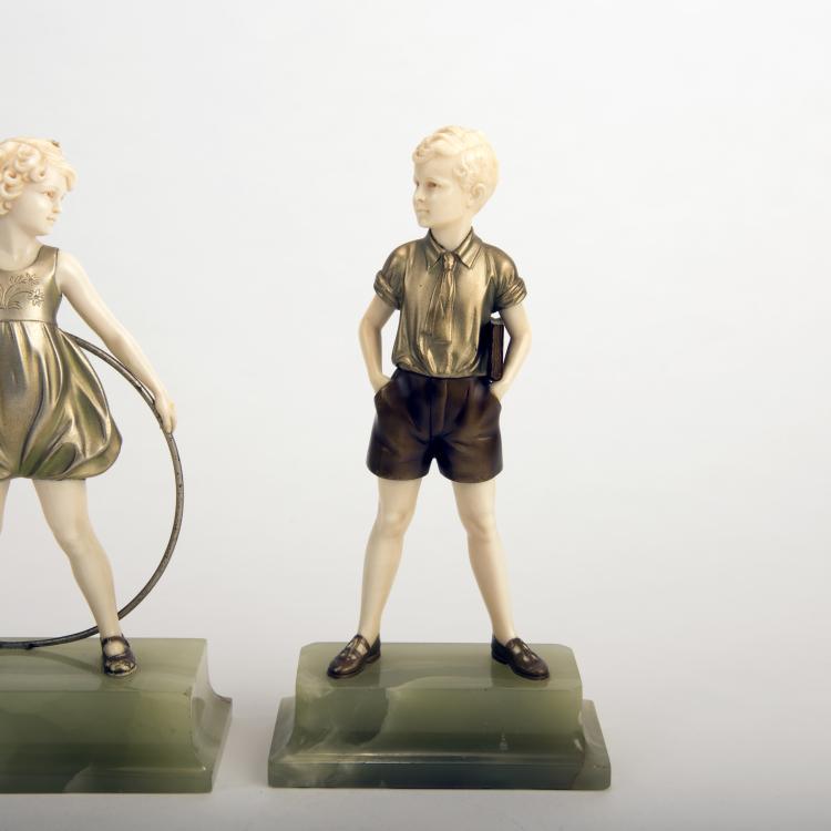 Bild 1 zu Objekt, 'Hoop Girl' and 'Sonny Boy', c1925, Ferdinand Preiss, 135 371