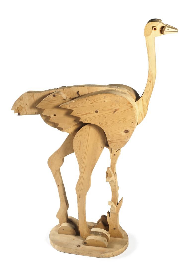 Hauptbild zu Objekt, 'Ostrich', 1970s, Giorgio Rastelli, Lo Zoo di Legno, Montefiascone, 134A 192